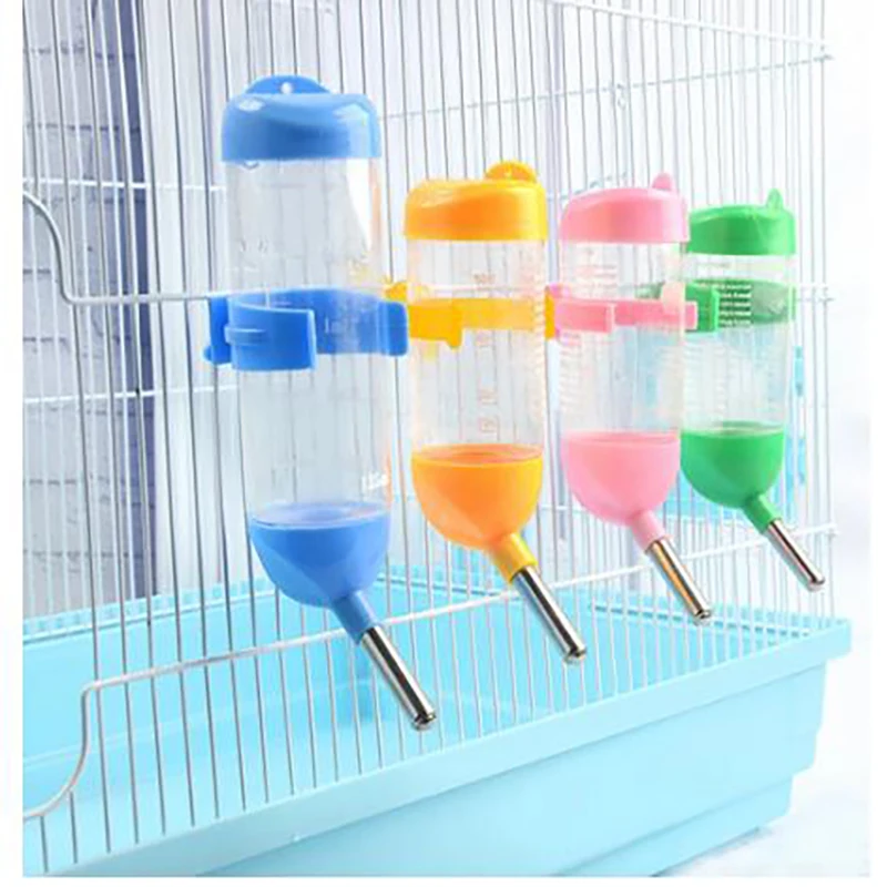 Bebedero de plástico para hámster, dispensador de agua con gran capacidad para mascotas, con cuentas enrollables a prueba de fugas, para conejos y hámsteres - imagen 5