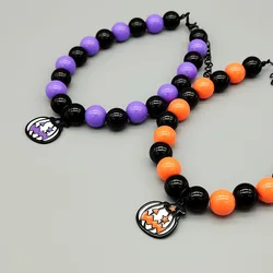 Collar Halloween para perros y gatos con cabeza de calabaza