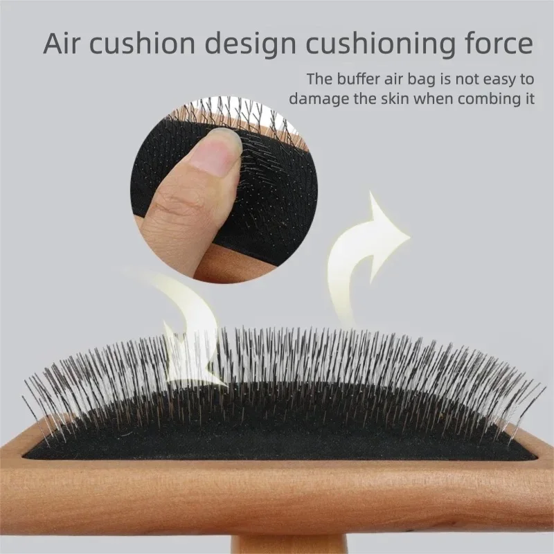 Cepillo rebanador para perros para quitar y cuidar, cepillo para perros y gatos, deshedding elimina enredos debajo del abrigo y pelusa suelta para el pelo de mascotas - imagen 4