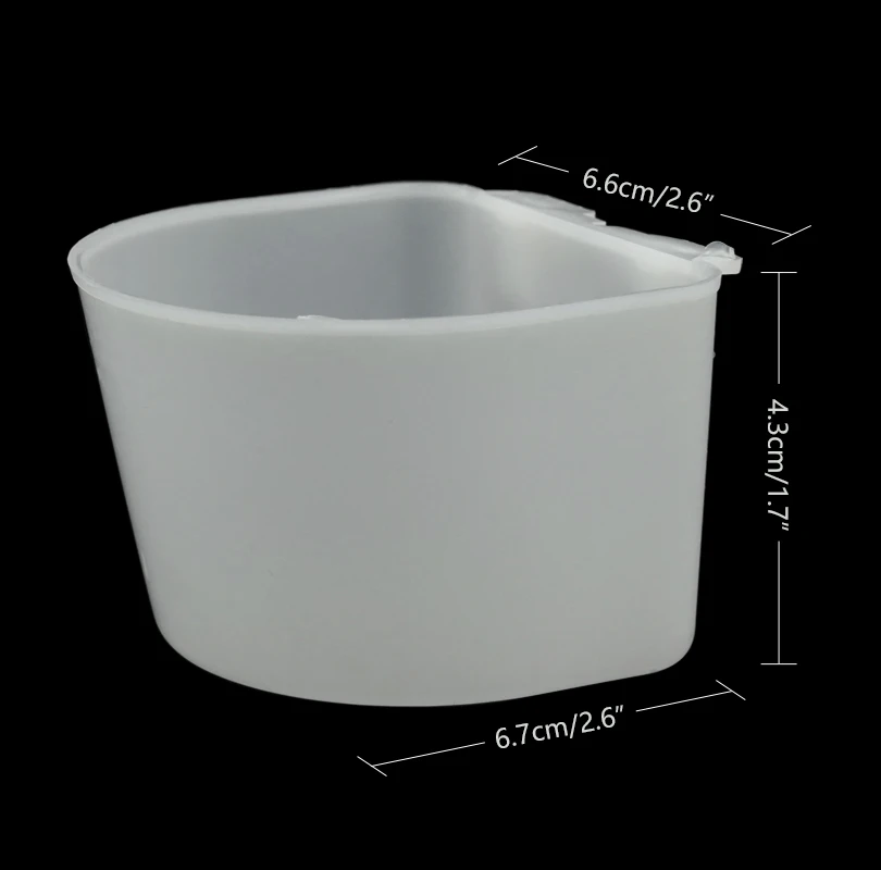 Cuencos de agua para palomas, codorniz, loro, bebedero de plástico para pájaros, bebedero, alimentador, equipo de avicultura, herramienta para pájaros, 5/10/20 piezas - imagen 3