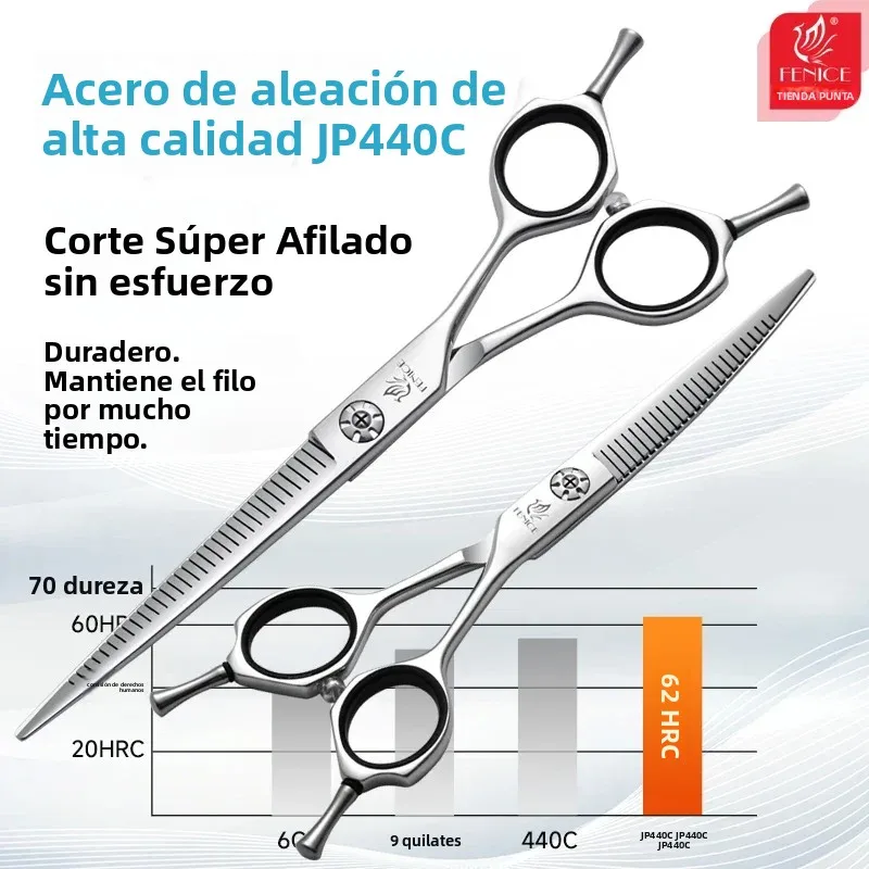 Tijeras de peluqueria canina 6/7 pulgadas: curvas y rectas - imagen 4
