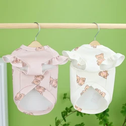 Sudadera con capucha para perros pequeños - beige y rosa, cómoda