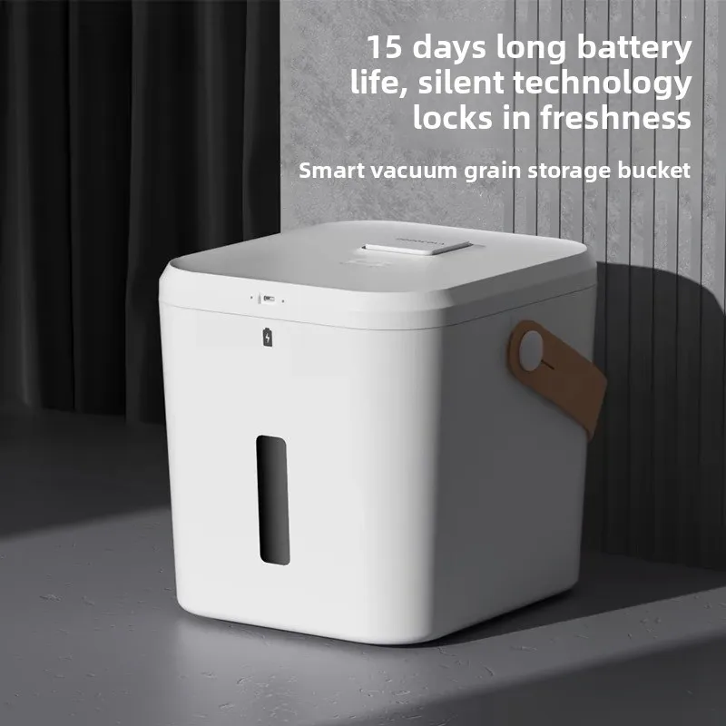 Cubo de almacenamiento de granos al vacío inteligente, alimentos para perros y gatos, productos para mascotas, cubos de almacenamiento liofilizados para aperitivos, caja sellada a prueba de humedad - imagen 2
