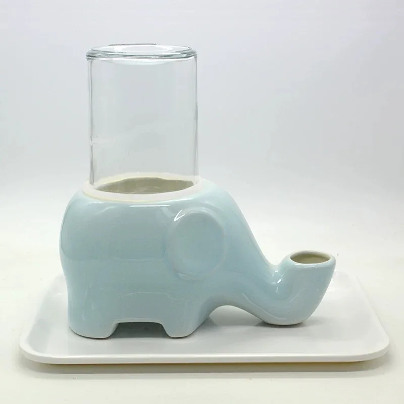 Bebedero cerámica elefante antideslizante gatos ergonómico boca pequeña - imagen 4