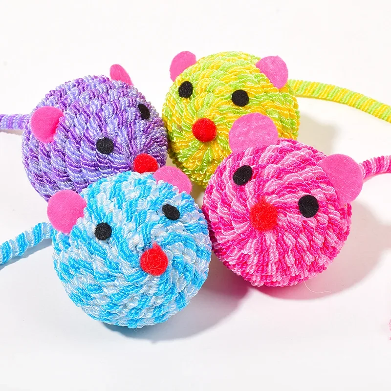 Juguete interactivo con cuerda para gato, pelota de ratón autohi, cuerda para rascar, ratón con campana, productos para mascotas