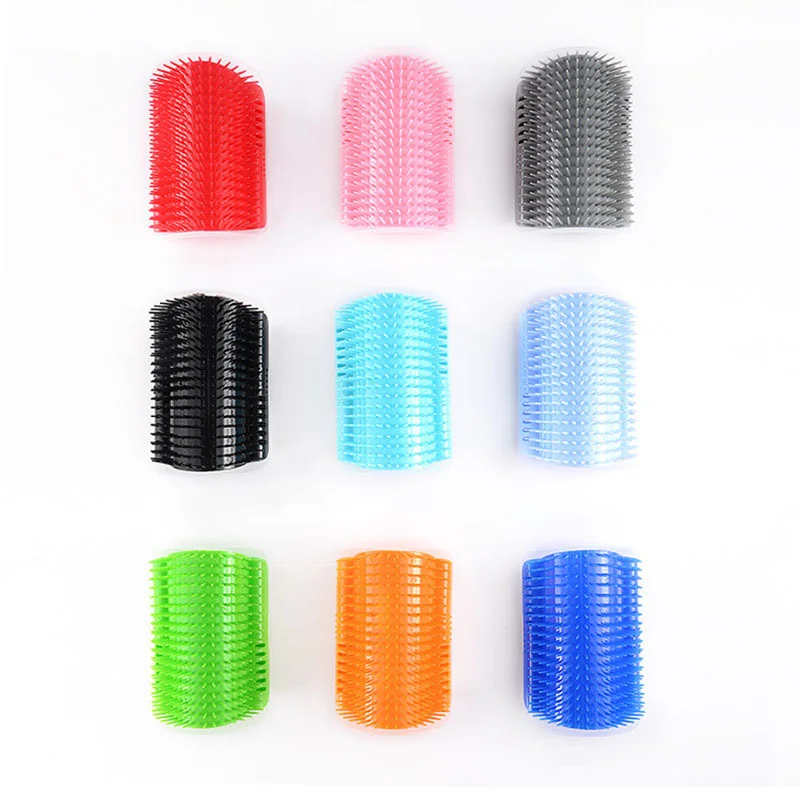 Nuevo cepillo rascador de esquina de pared para gatos, peine para mascotas, cerdas para rascar, masajeador de arco, accesorios de aseo - imagen 4