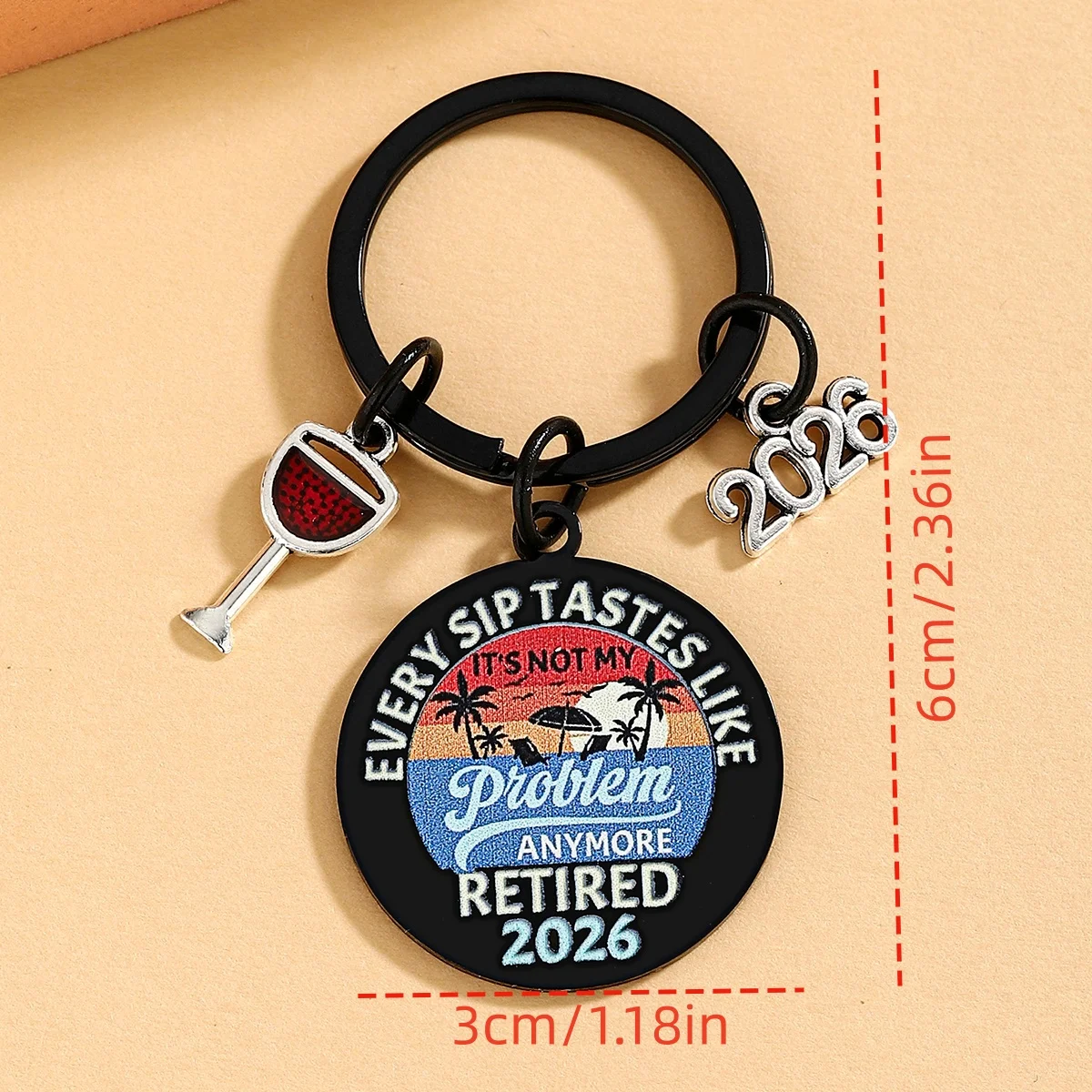 2026 Regalos de jubilación para hombres y mujeres, llavero de jubilación divertido, regalos para esposa, marido, compañero de familia, adiós, despedida - imagen 3