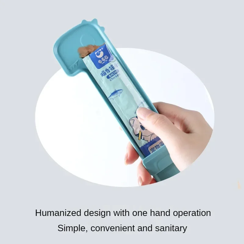 Cuchara de alimentación para mascotas, dispensador de cereales, exprimidor de comida líquida, accesorios para gatos - imagen 2