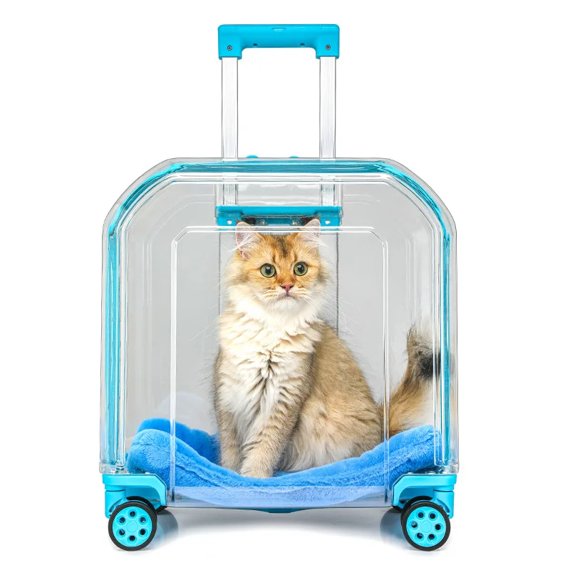 Mochila transparente cápsula espacial con ruedas para perros y gatos - imagen 5