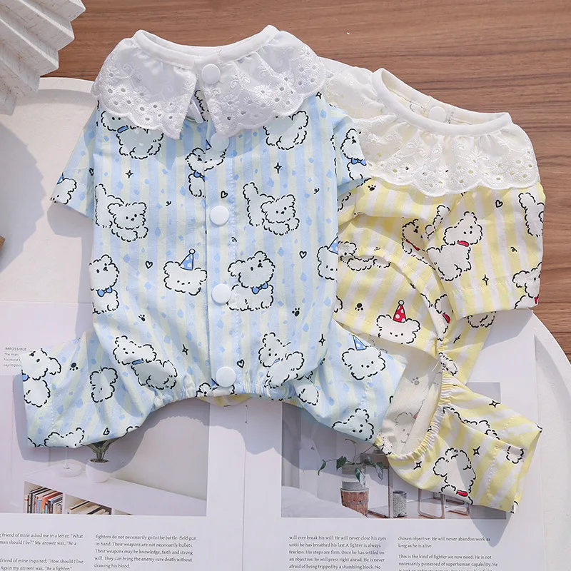 Pijama de perro con estampado animal para Dachshund y Shih Tzu