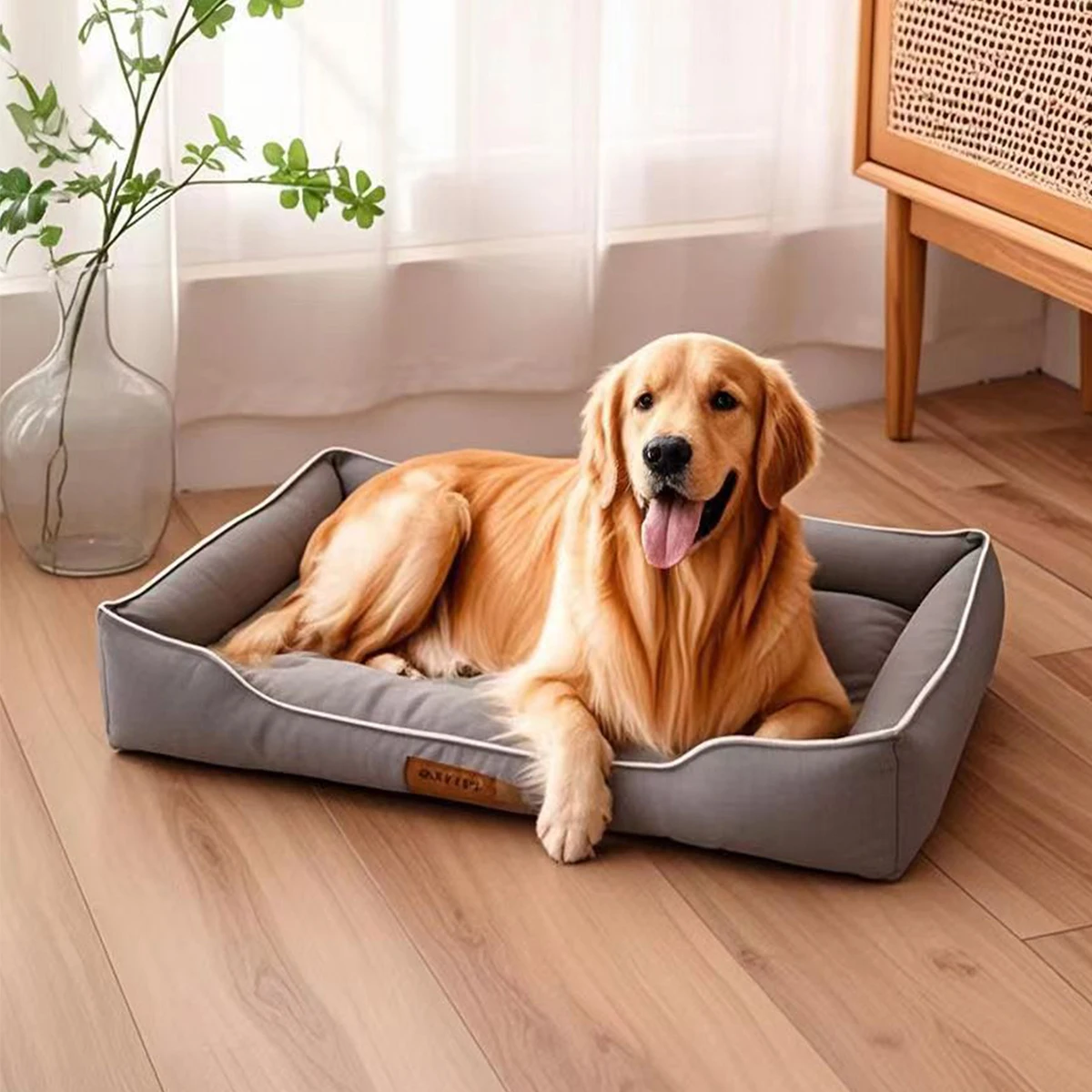 Cama todo clima para perros grandes y gatos - suave e impermeable - imagen 2