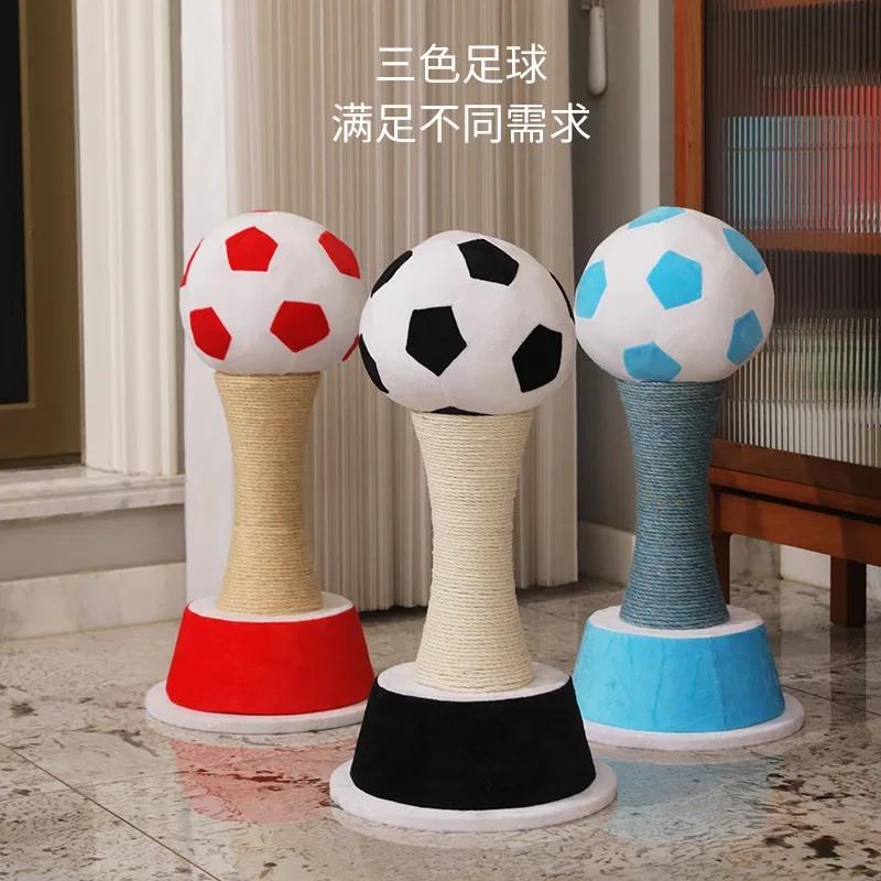 Tablero rascador de Sisal para gatos, rascador resistente al desgaste, Guochao, fútbol, marco de escalada Vertical para gatos, juguete para mascotas - imagen 2