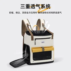 Transportín mochila frontal para gatos y perros – cómodo, transpirable