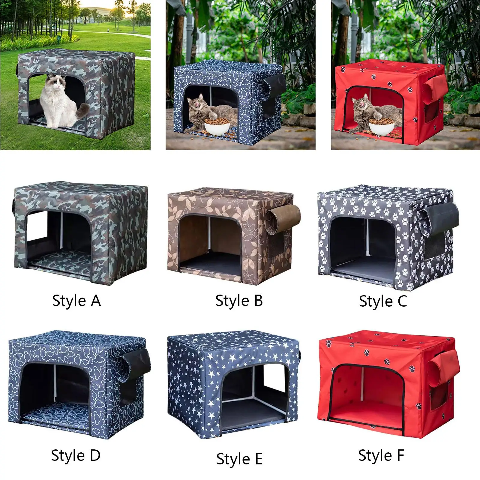 Large Stray Cats Shelter Waterproof Pets Cave Universal Comfortable Puppy Kitten