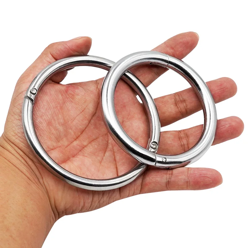 1 Uds. Anillos de Metal para la nariz de ganado, abrazadera de tracción para toro, buey, vaca, ganado, 9/10cm, pinzas para la nariz, suministros para animales de granja - imagen 2