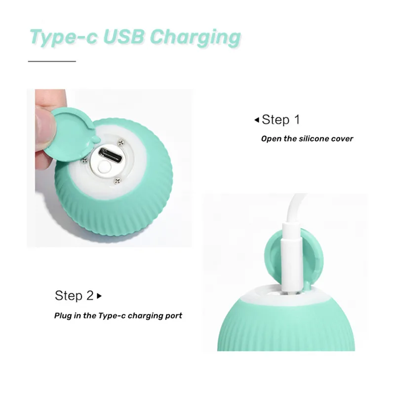 Juguetes inteligentes para gatos, pelota eléctrica para gatos, pelota rodante automática, juguetes interactivos para gatos, juguetes de entrenamiento para gatitos con movimiento automático para jugar en interiores - imagen 3