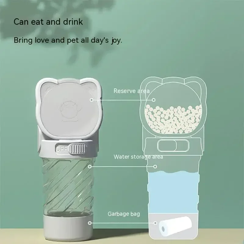 Botella de agua para salida de perro, taza portátil para caminar, botella de agua para perros, alimentación de agua potable para mascotas, alimentador para perros - imagen 2