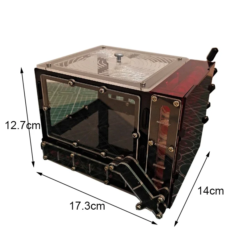 Nuevo Castillo negro de hormigas, granja de hormigas con 11 Uds., tubo de ensayo de bambú, tubo de bambú acrílico, nido de hormigas, antill para mascotas, taller, casa de hormigas, perrera - imagen 4