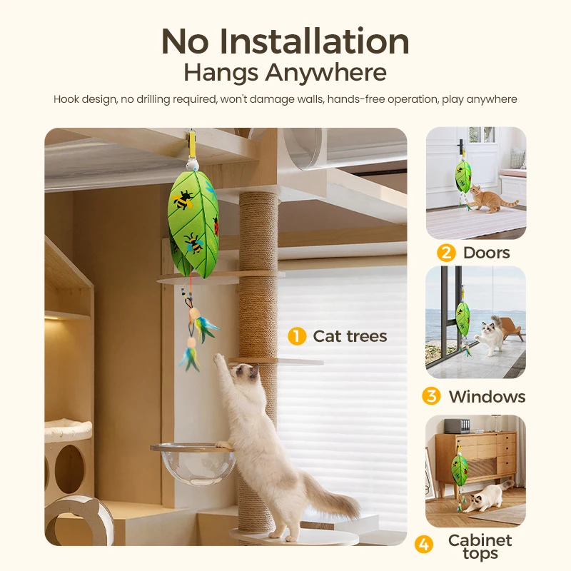 Juguete automático láser y pluma para gatos y perros pequeños - imagen 5