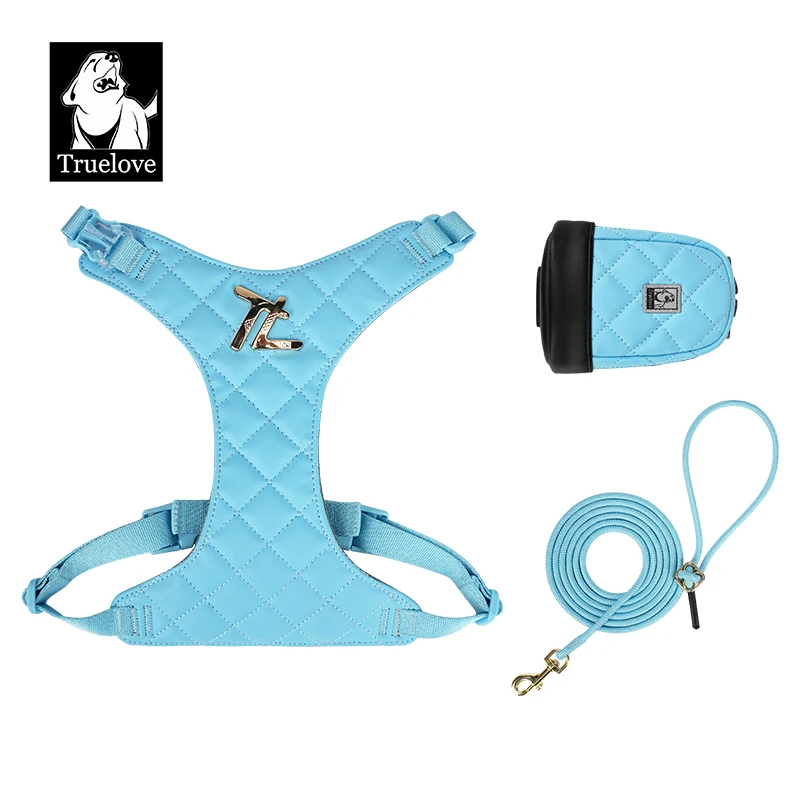 Truelove-Conjunto de arnés para mascotas, todo en uno, respetuoso con el medio ambiente, telas bio-base para mascotas activas, Correa y bolsa Pop, TLH6733 - imagen 2