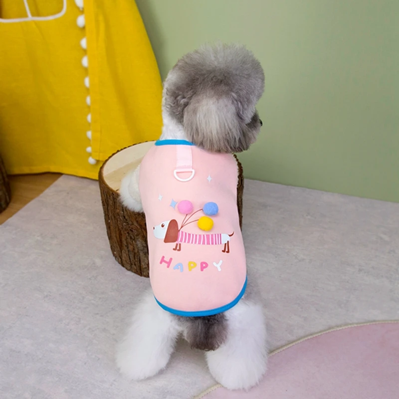 Ropa bonita para perros pequeños, suéter para el Día de San Valentín para cachorros, ropa suave para cachorros, suéteres de invierno para cachorros, traje para perros y gatos - imagen 2