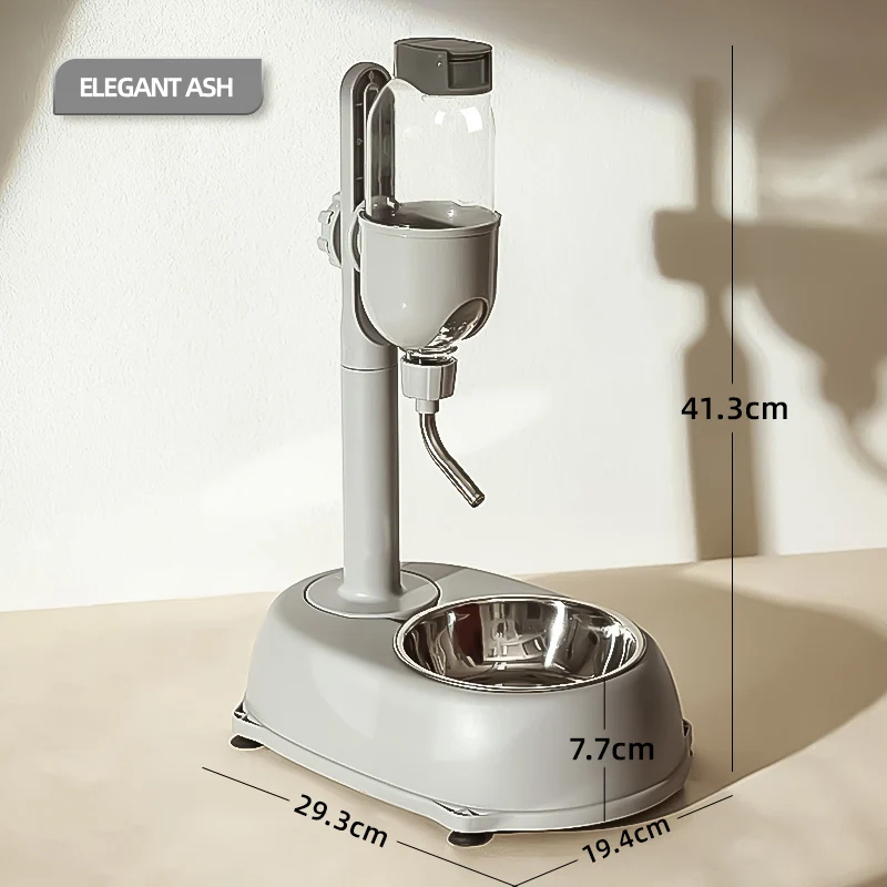 HOOPET-dispensador automático para mascotas, cuenco antipunta para perros, botella de agua potable, hervidor colgante, contenedor de comida para gatos, suministros para mascotas - imagen 2