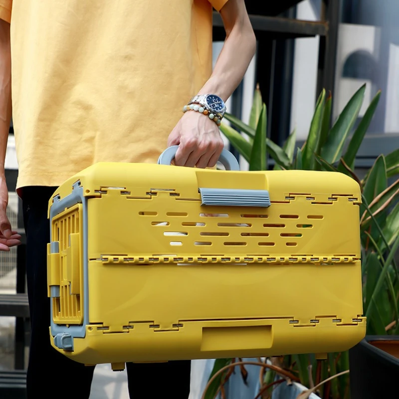 Transportín portátil para gatos, caja transportadora plegable para gatos al aire libre, bolsas transpirables para cachorros, gatitos, perros, gatos, gatitos, producto de viaje - imagen 5