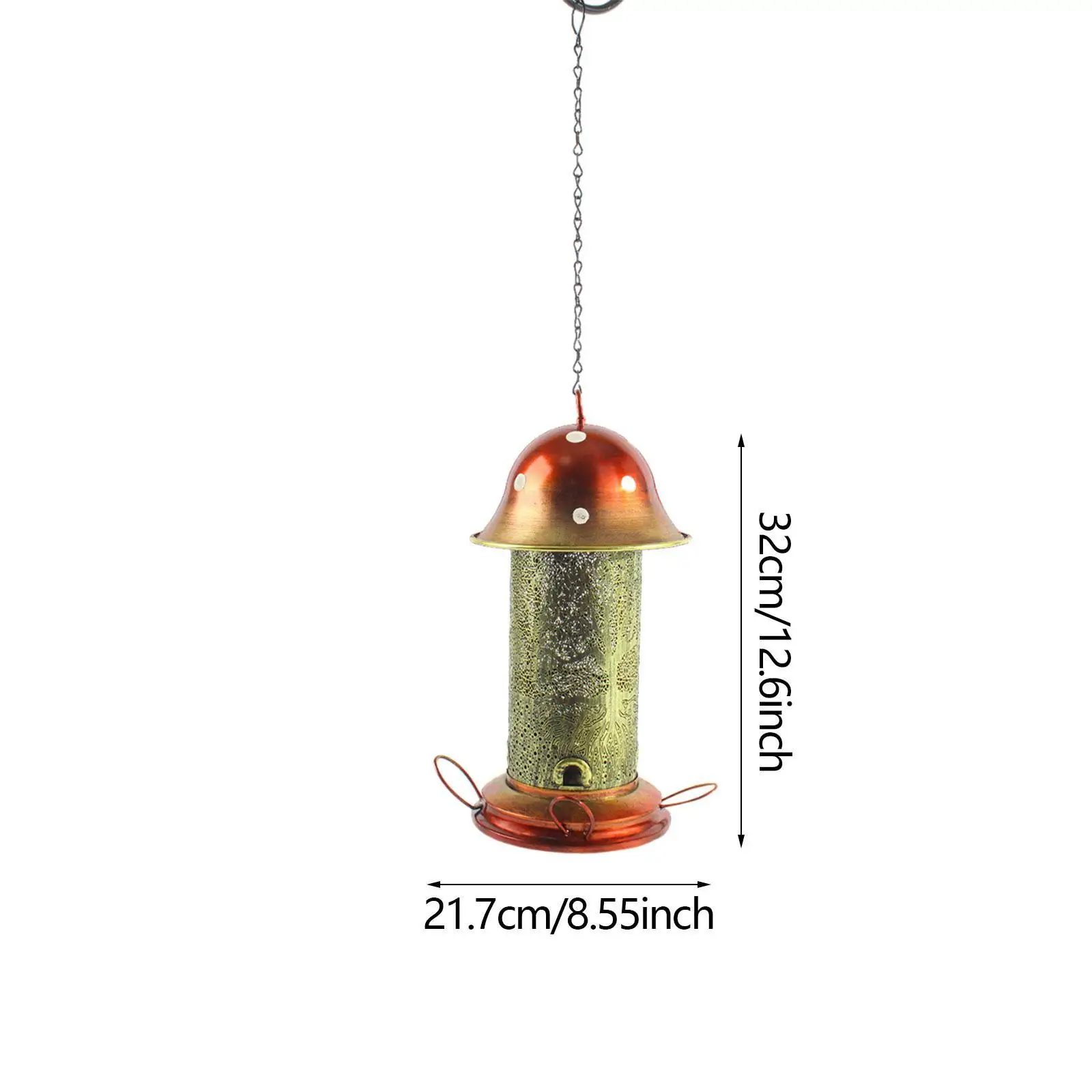 Hanging Bird Feeder Weather Resistant Garden Ornament for Outside Lawn Patio