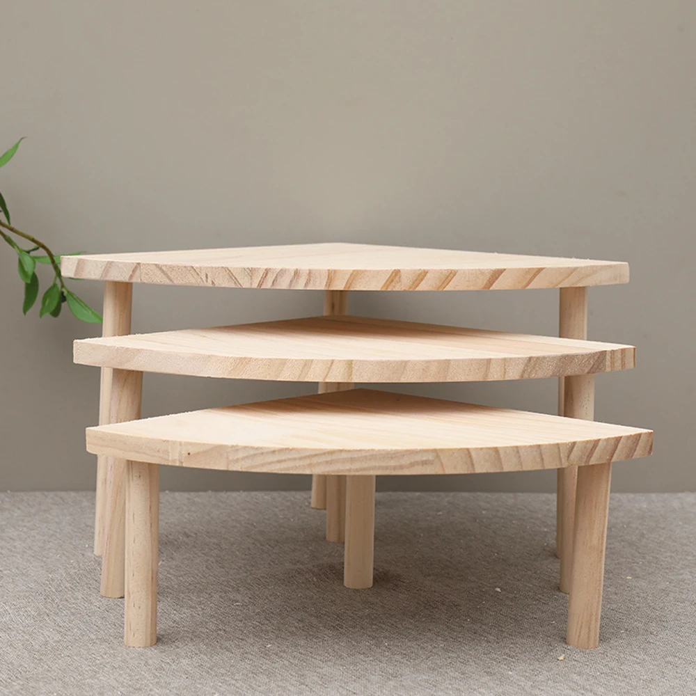 Tabla de salto con plataforma en forma de abanico de madera, jaula para paisajismo para animales pequeños, mascotas, hámster, ratones, accesorios (sin escaleras), 1 ud. - imagen 5