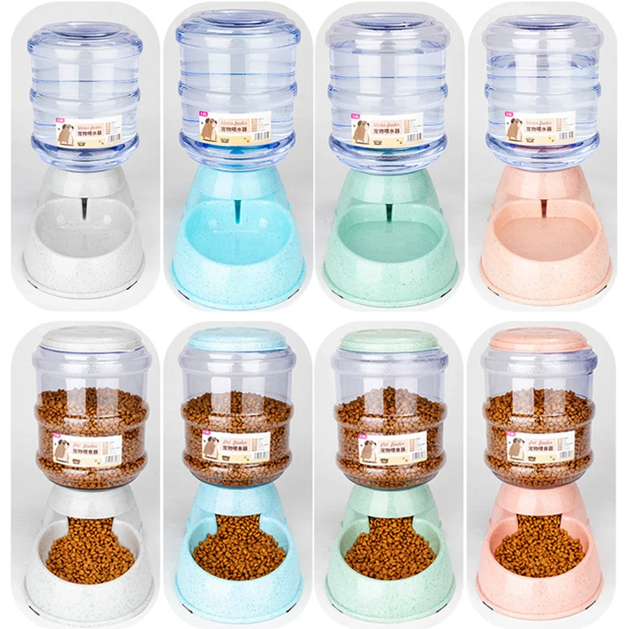Cuencos alimentadores para mascotas de gran capacidad, cuenco de comida para perros pequeños, dispensador automático de agua, cuencos para gatos, cuenco de agua para beber para mascotas, empaquetado en cajas - imagen 4