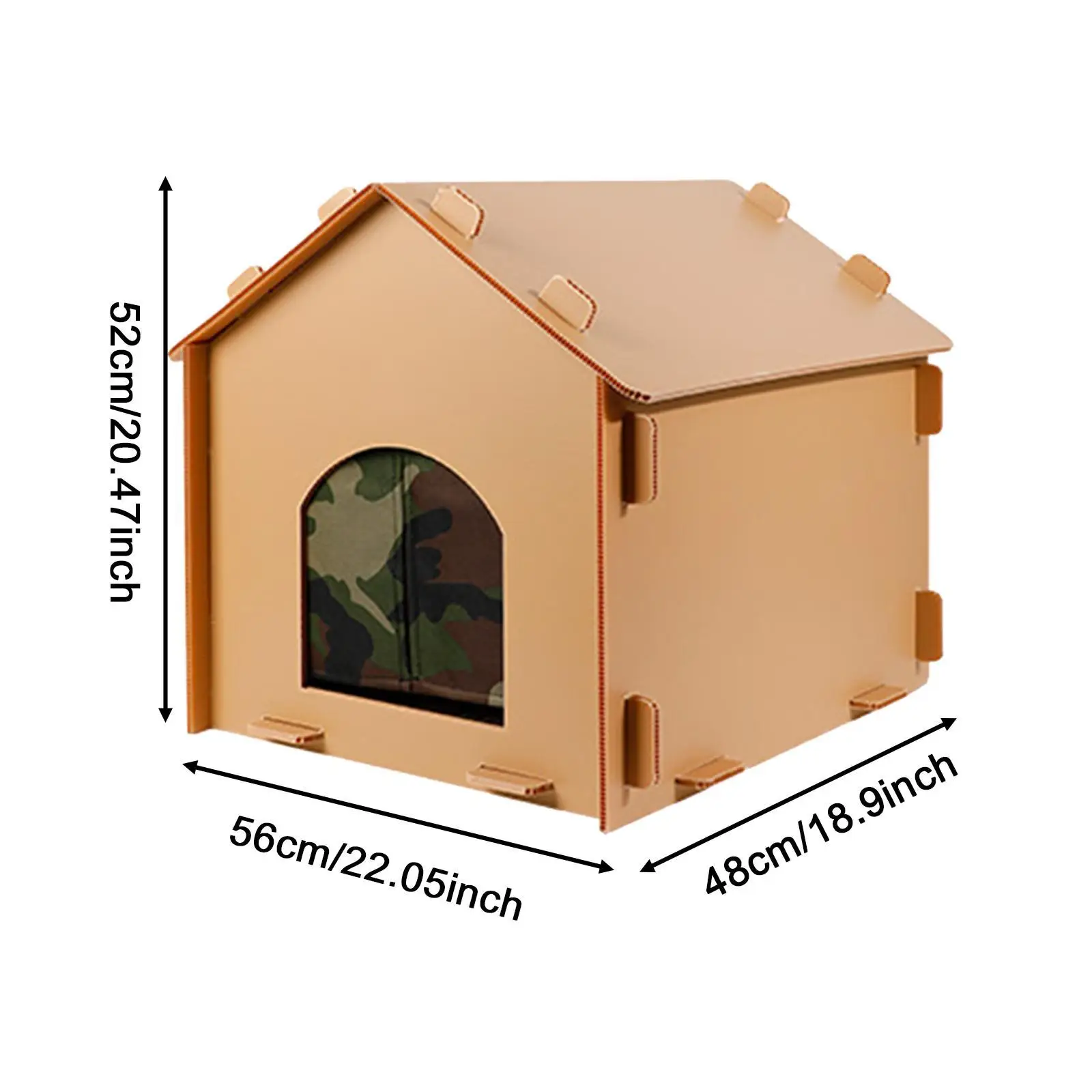 Outside Cat House with Pad Insulated Pet House for Four Season Cat Kitten