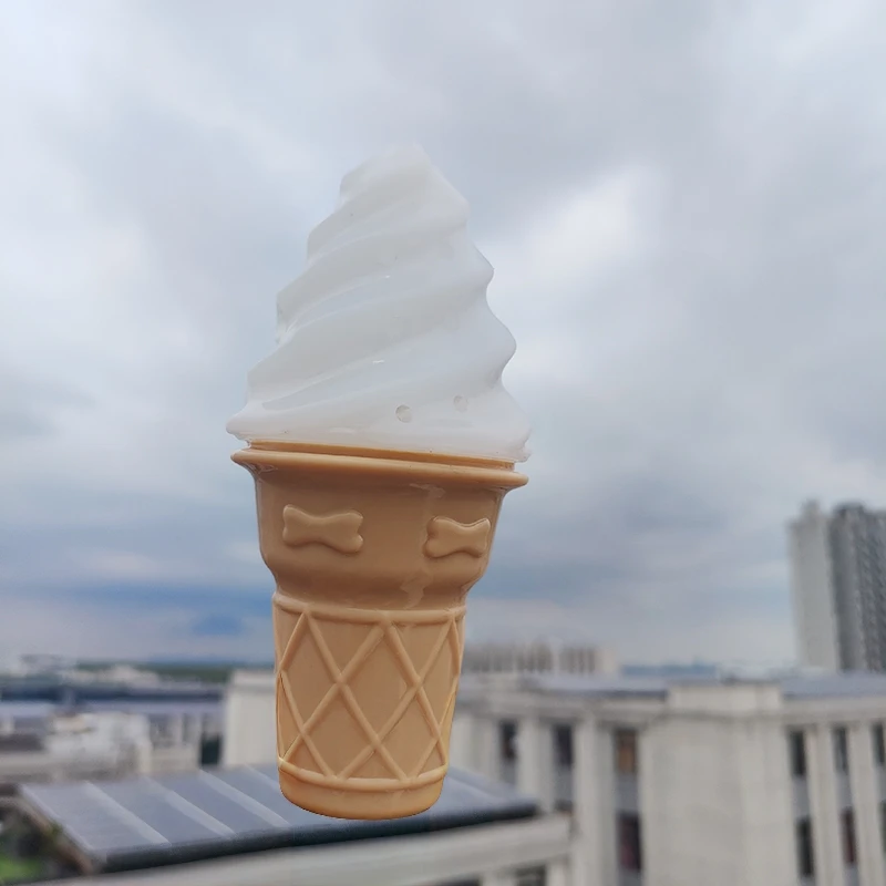 Helado de goma de juguete para perros, con función de sonido, inyección de agua, congelación, un regalo para perros pequeños y medianos. - imagen 4