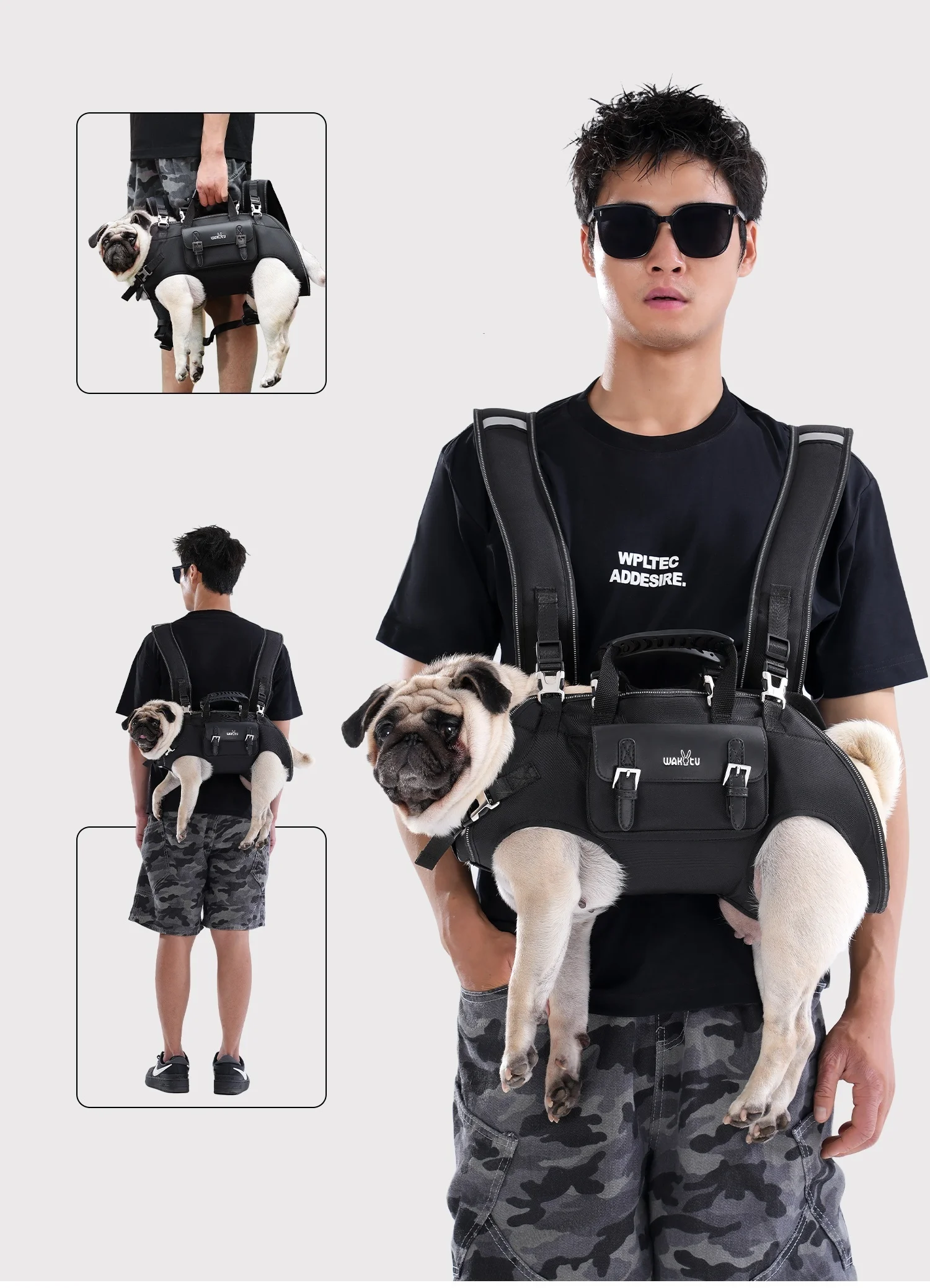 Arnés de elevación para perros, mochila para perros de cuerpo completo, arnés, mochila de emergencia para discapacitados, lesiones en las articulaciones antiguas, mochila para perros, bolsa transportadora para perros