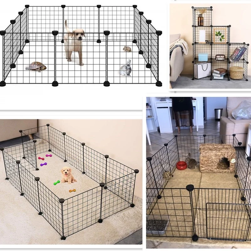 Multi Porta e Janela Dobrável Destacável Pet Cage, Grande Casa Interior, Villa ao ar livre, Grande Hous Interior, DIY - imagen 5