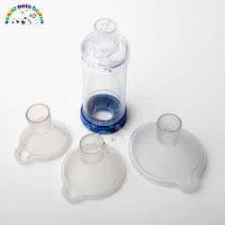 Cámara espaciadora con máscara de inhalador para gatos y perros