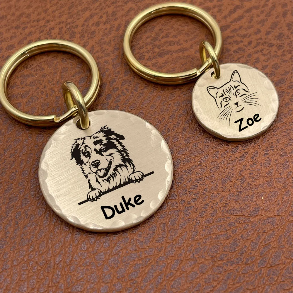 Etiquetas identificativas de latón para collar de perro y gato - imagen 3