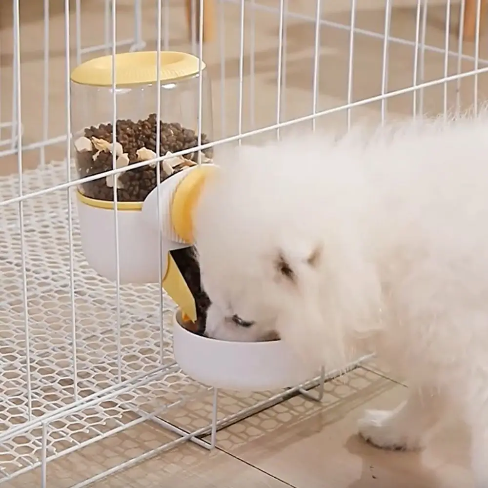 Juego de dispensador de agua y alimentador automático para mascotas, colgante desmontable, a prueba de fugas, gran capacidad para jaula para perros y gatos, respetuoso con el medio ambiente - imagen 5