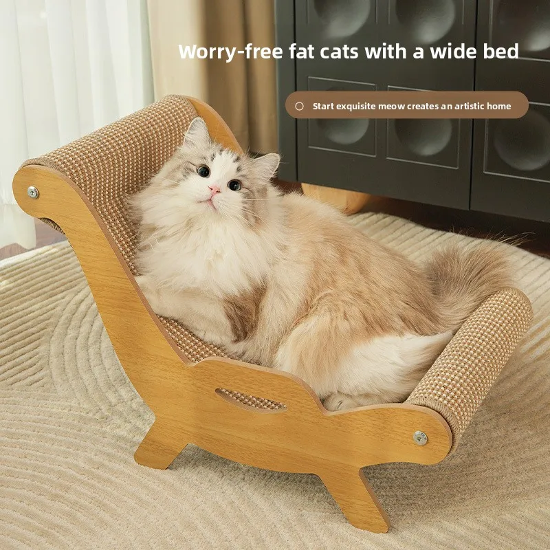 Cama de cartón 2 en 1 para gatos – Cama y rascador - imagen 2