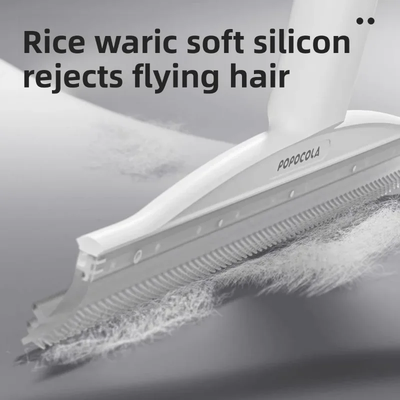 Cepillo para limpiar alfombras con mango largo, cerdas pegajosas, adsorción, Gel de silicona, cepillo para desechos, suministros de limpieza para mascotas, accesorios - imagen 5