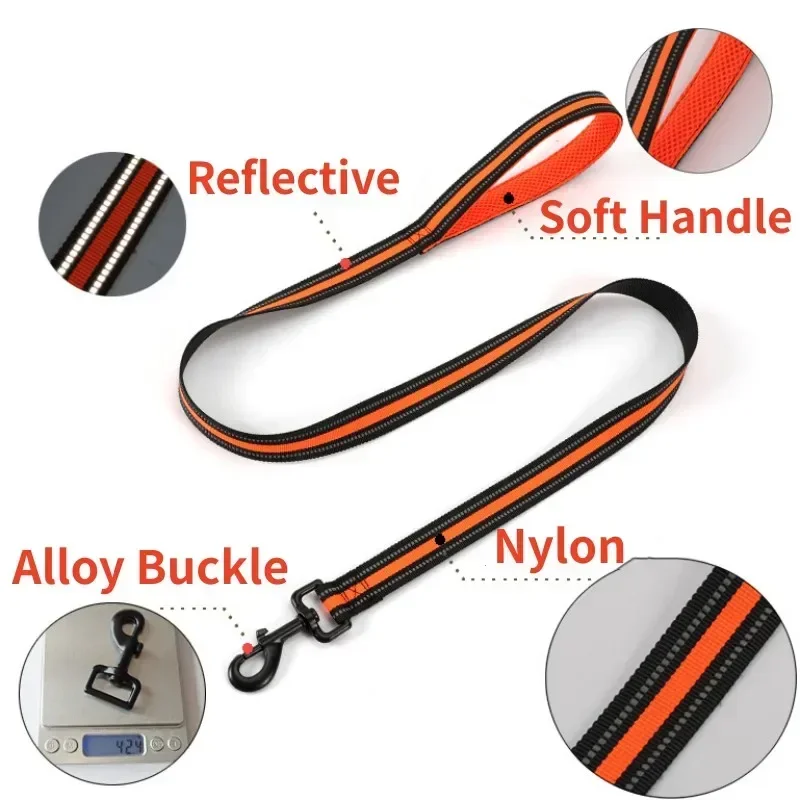 Correa reflectante para perros 120 cm - paseo cómodo y entrenamiento - imagen 3