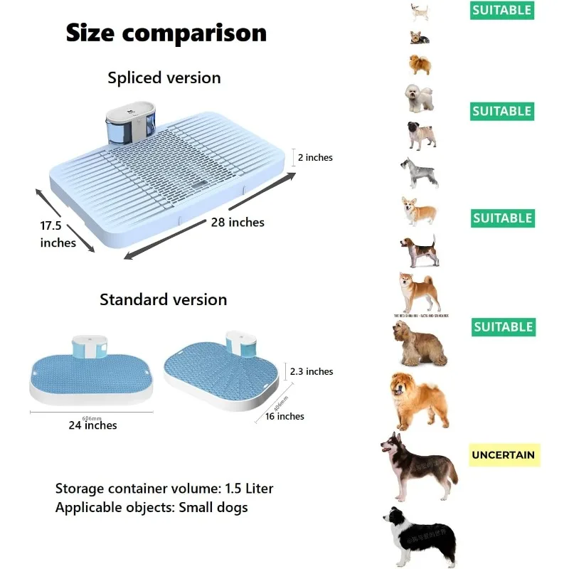 กระโถนสุนัขอัจฉริยะ WonPad ปราศจากแผ่นฉี่แบบใช้แล้วทิ้ง!การตรวจจับฉี่อัตโนมัติ! การรวบรวมฉี่อัจฉริยะด้วยการปล่อยคาร์บอนต่ํา - imagen 3