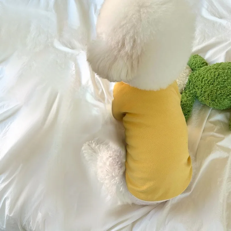 Otoño Invierno sudaderas finas de lana para perros chaleco para perros de compañía ropa de abrigo para perros de moda Chihuahua Bulldog Francés Bichon suministros pijamas para perros - imagen 5