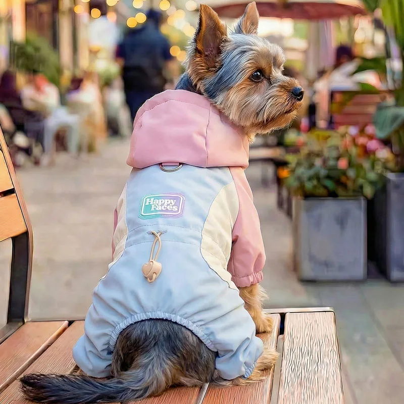 Mono con capucha 4 patas para perros pequeños, a prueba de viento - imagen 2