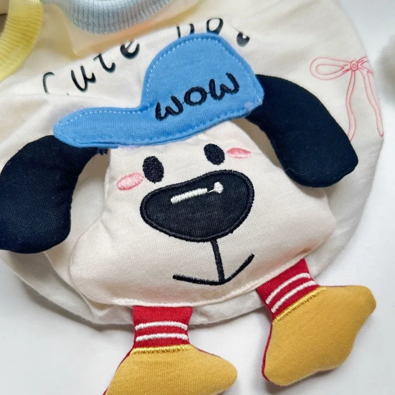 Chaleco de perro mascota con dibujos de animales para Bulldog Francés, ropa bonita para gatitos, decoración de muñecas, camiseta transpirable para cachorros, verano y primavera - imagen 4