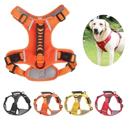 Arnés anti-tirones reflectante y ajustable para perros grandes