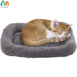 Cama acolchada lavable antideslizante para gatos y perros, cómoda