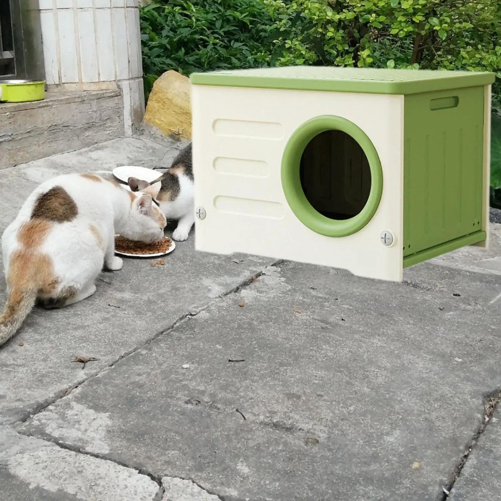 Dog Kennel, Feral Kitty House, Furniture Cave Habitats Hutch, Dog House Puppy Shelter for Small Dogs, Outdoor Indoor Puppy