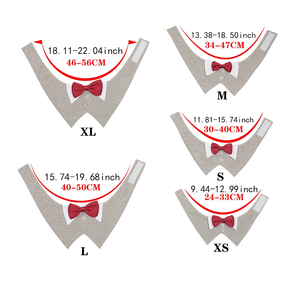 Conjunto de chaleco de arnés para mascotas, ropa para perros pequeños, gatos, cachorros, esmoquin de boda, camisa para mascotas, traje Formal de boda, disfraz con cuello de pajarita - imagen 5