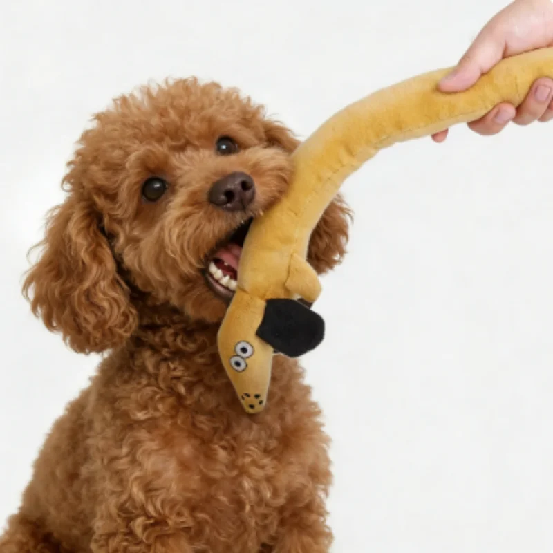 Juguete interactivo salchicha para perro chirriante y cuidado dental - imagen 5