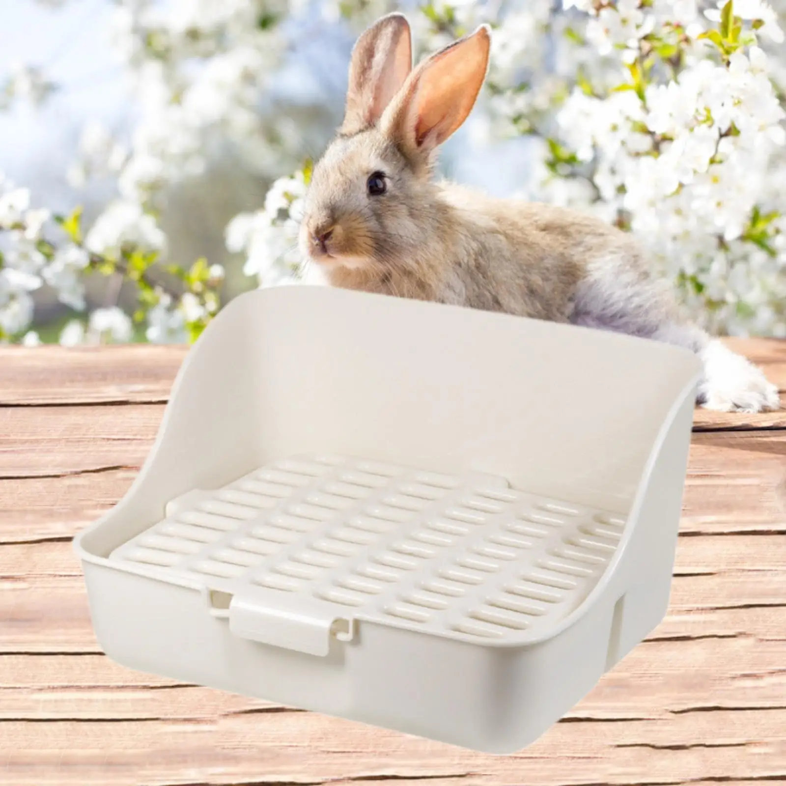 Bunny Toilet Box Pet Cage Pan Pet Accessories Small Animal Corner Potty Bunny Toilet for Squirrel Hedgehog Hamster Ferrets